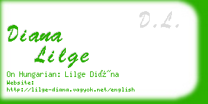 diana lilge business card